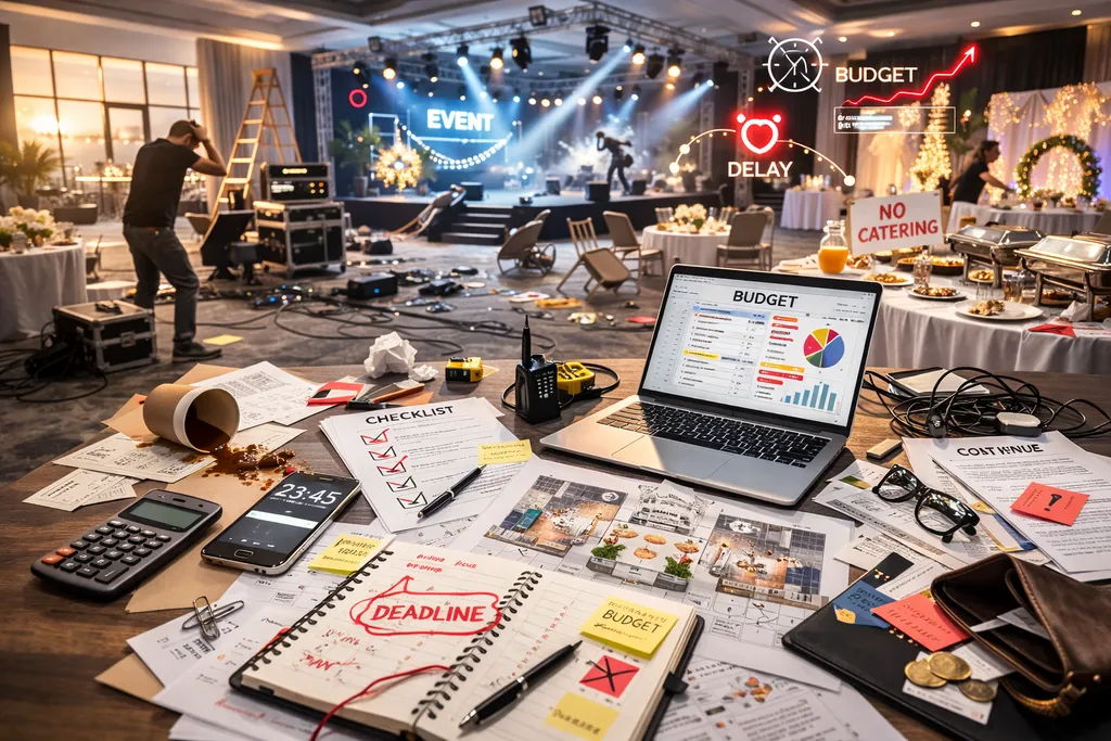 ошибки при самостоятельной организации мероприятий